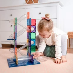 Ball Run - magnetsæt 92 dele - rainbow