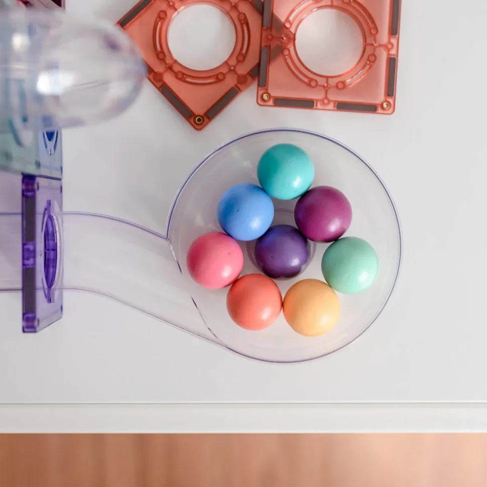 Ball Run Pack - magnetsæt 106 dele - pastel