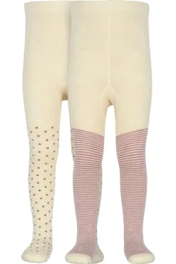 Bamboo Strømpebukser 2 pak - Pale Pink