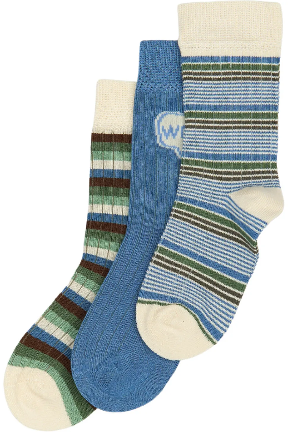 Bamboo strømper 3 pak - BLUE MIX