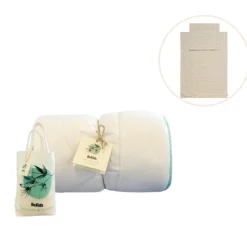 Bambus babydyne med sengetøj - Misty rose