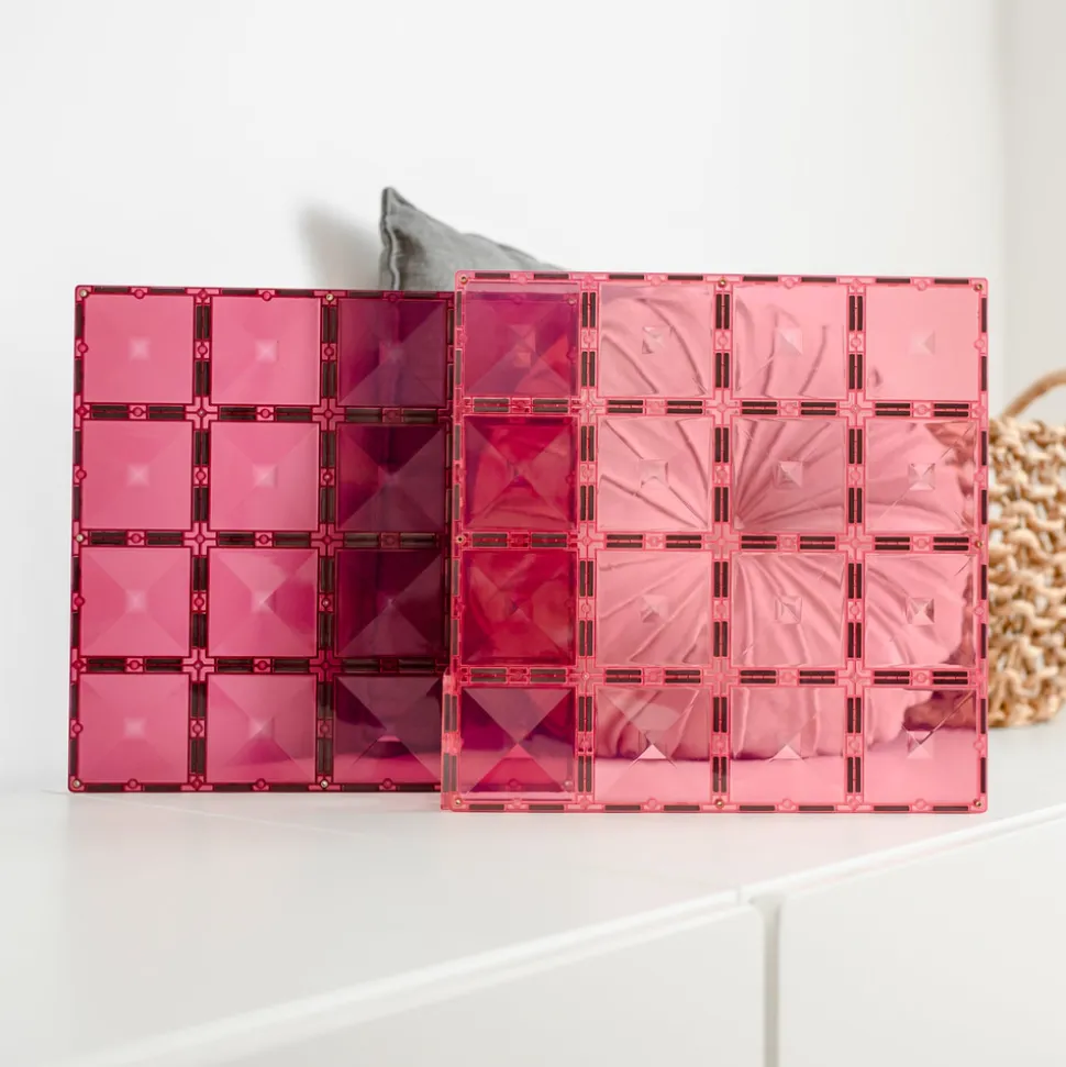 Base Plate-magnetplader 2 stk.-pastel pink & berry