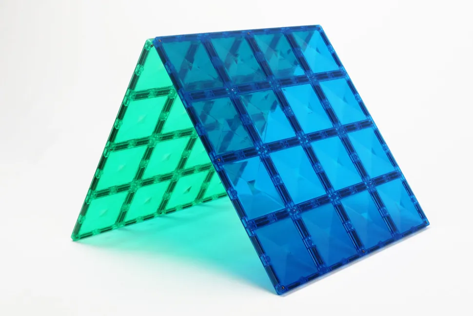 Base Plate-magnetplader 2 stk.rainbow blue & green