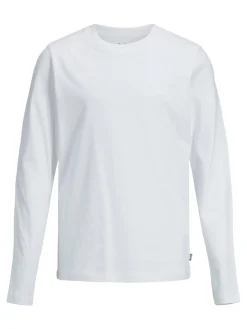 Basis tee langærmet o-neck - WHITE