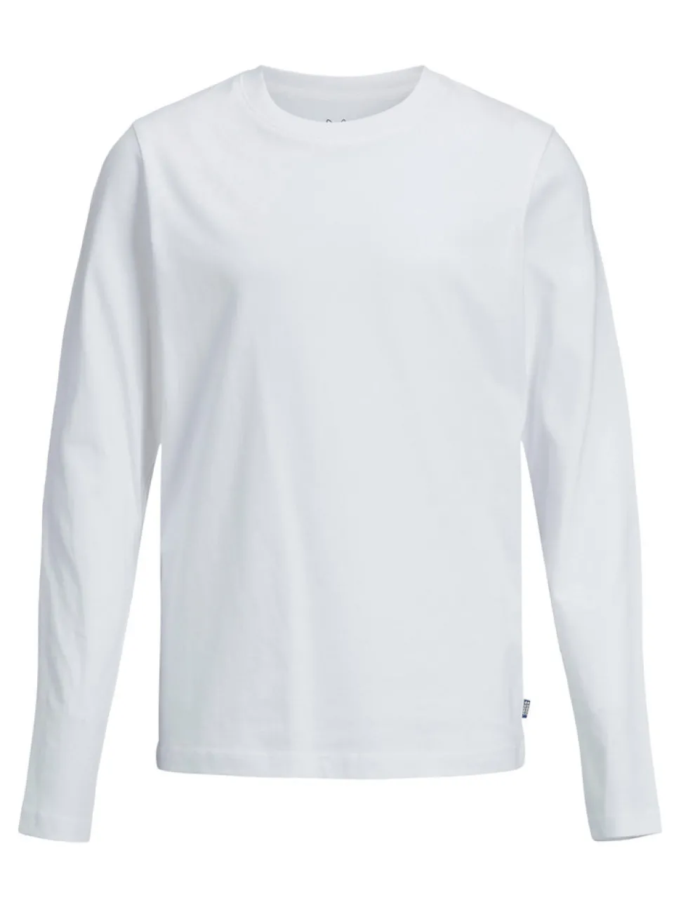 Basis tee langærmet o-neck - WHITE