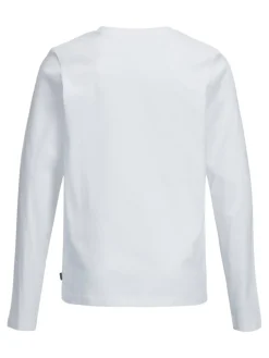 Basis tee langærmet o-neck - WHITE