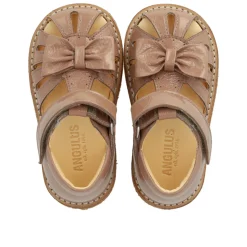 Begynder sandal med sløjfe og velcro lukning - 3289