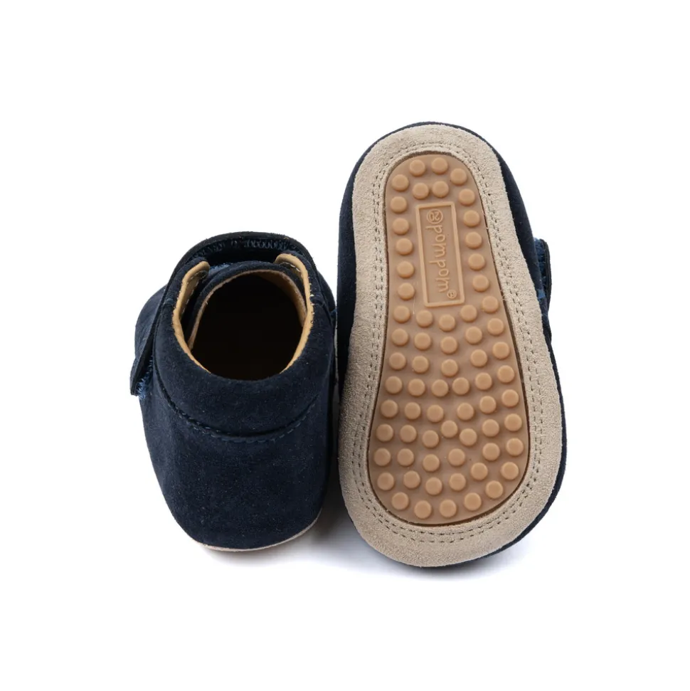 Begynder velcro season - Navy suede