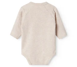Belita Slå-om-body - Light beige melange