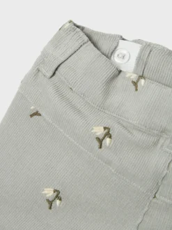 Bella baggy cord bukser - MIRAGEGRAY