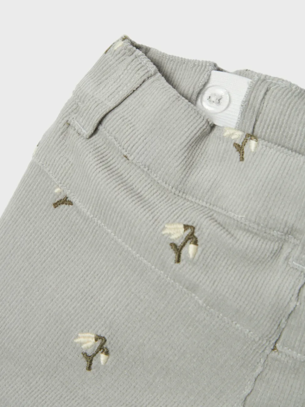 Bella baggy cord bukser - MIRAGEGRAY