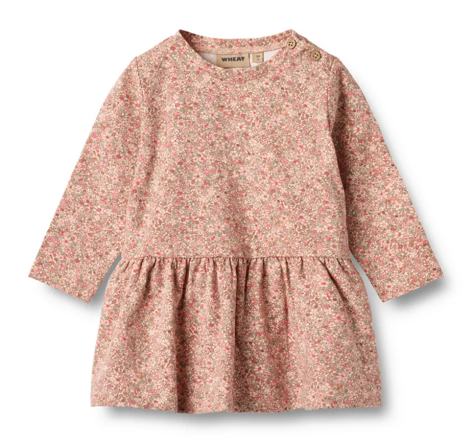 Bessie Jersey Kjole - Rose dust flower meadow