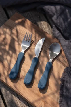 Bestik, silikone, Fanto, nordic blue