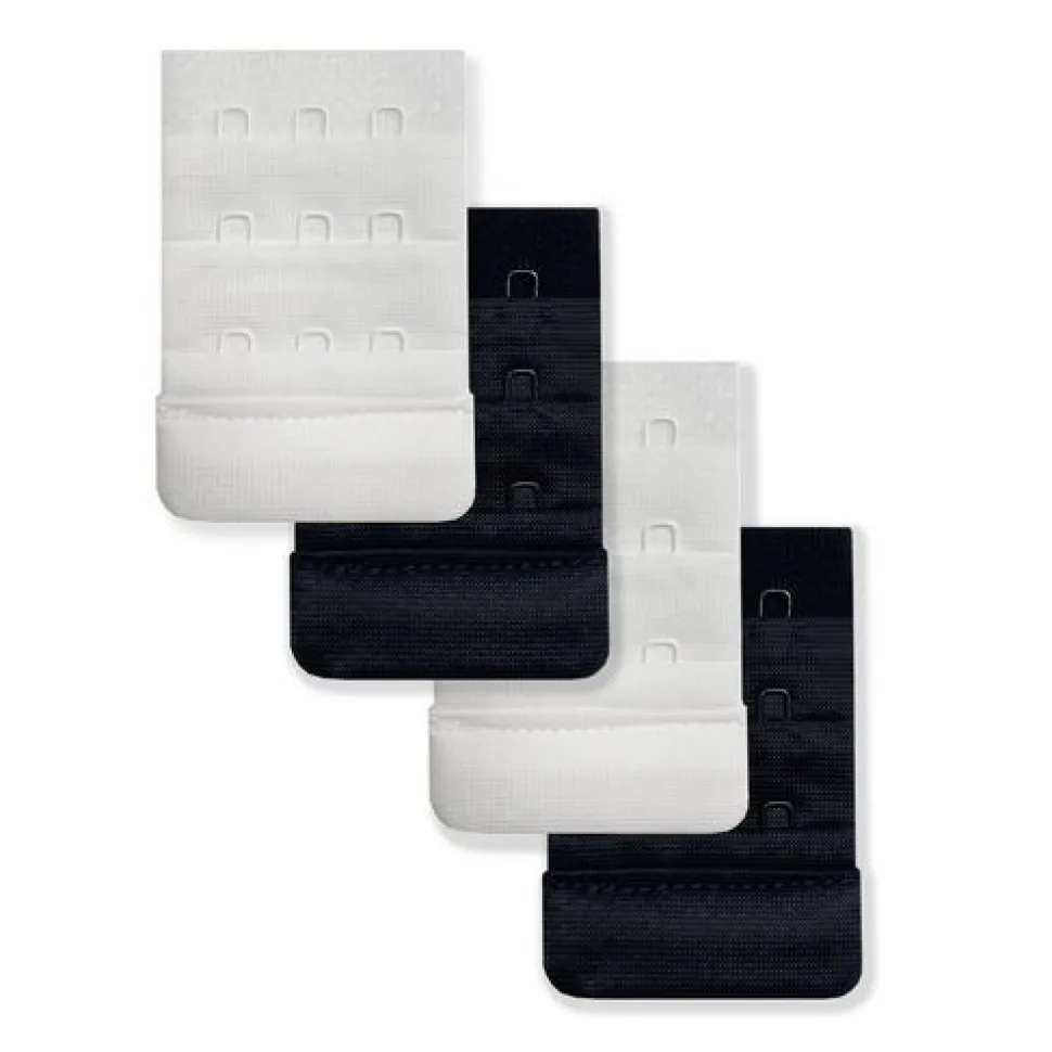 Bh forlængere 4 stk sort/hvid