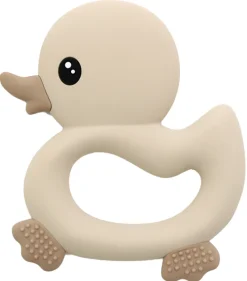 Bidering med and og taktile overflader, beige