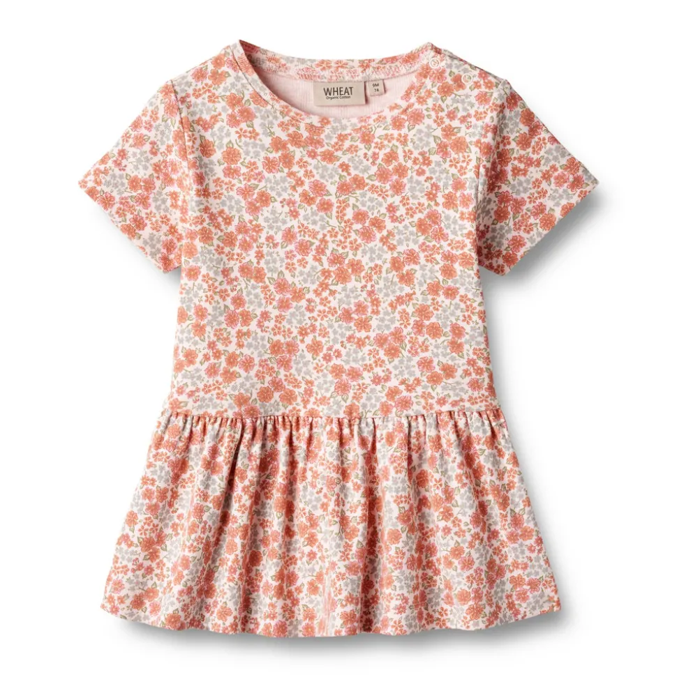 Birthe jersey kjole - rose flowers