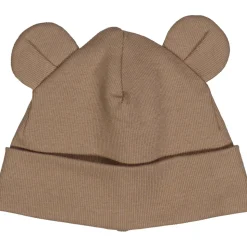 Bjørne hat med ører - Walnut