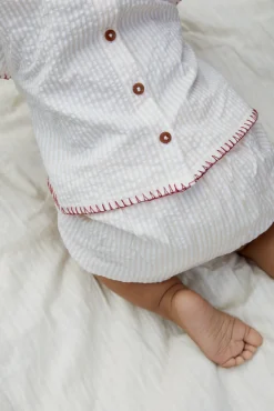 Bæk og bølge babyset m. broderi - BERRY