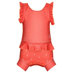 Blebadedragt - Neopren - Frill - Berry - Dots - BERRY