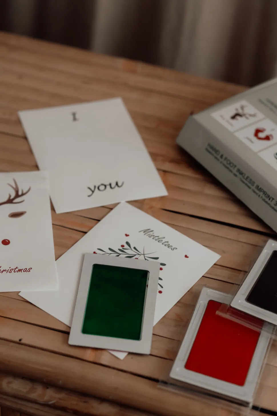 Blækfri hånd og fodaftryk 3-pak - Jul