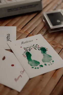 Blækfri hånd og fodaftryk 3-pak - Jul