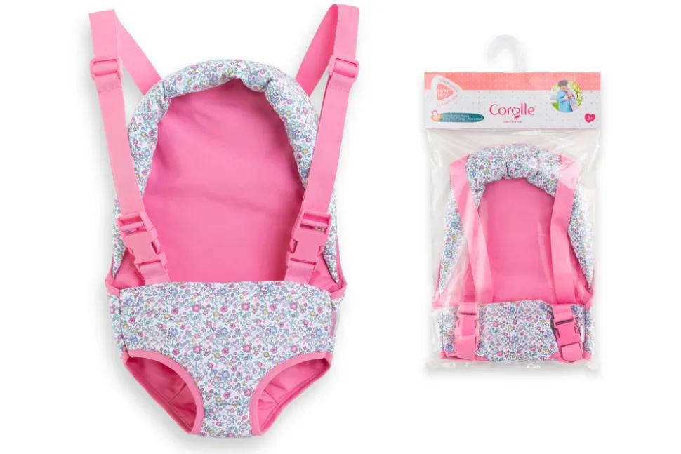 Blomstret Bæresele til 30 cm dukke