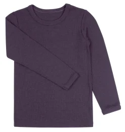 Bluse I Uld - Mørk Lilla/15699