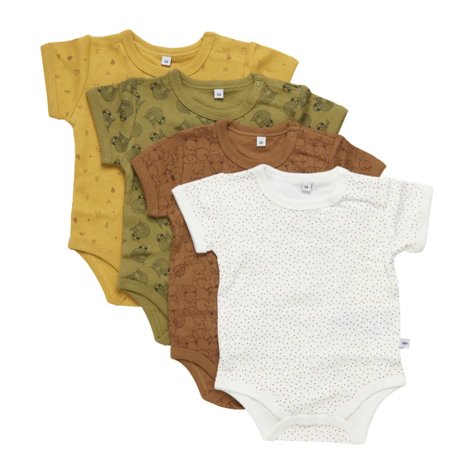 Body Kortærmet Med Print 4-Pak - 384