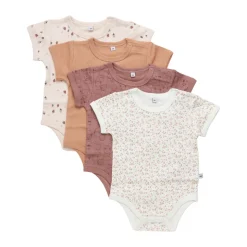 Body Kortærmet Med Print 4-Pak - 433
