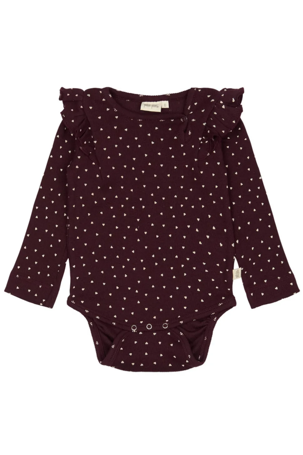 Body Langærmet - Dark Grape/White