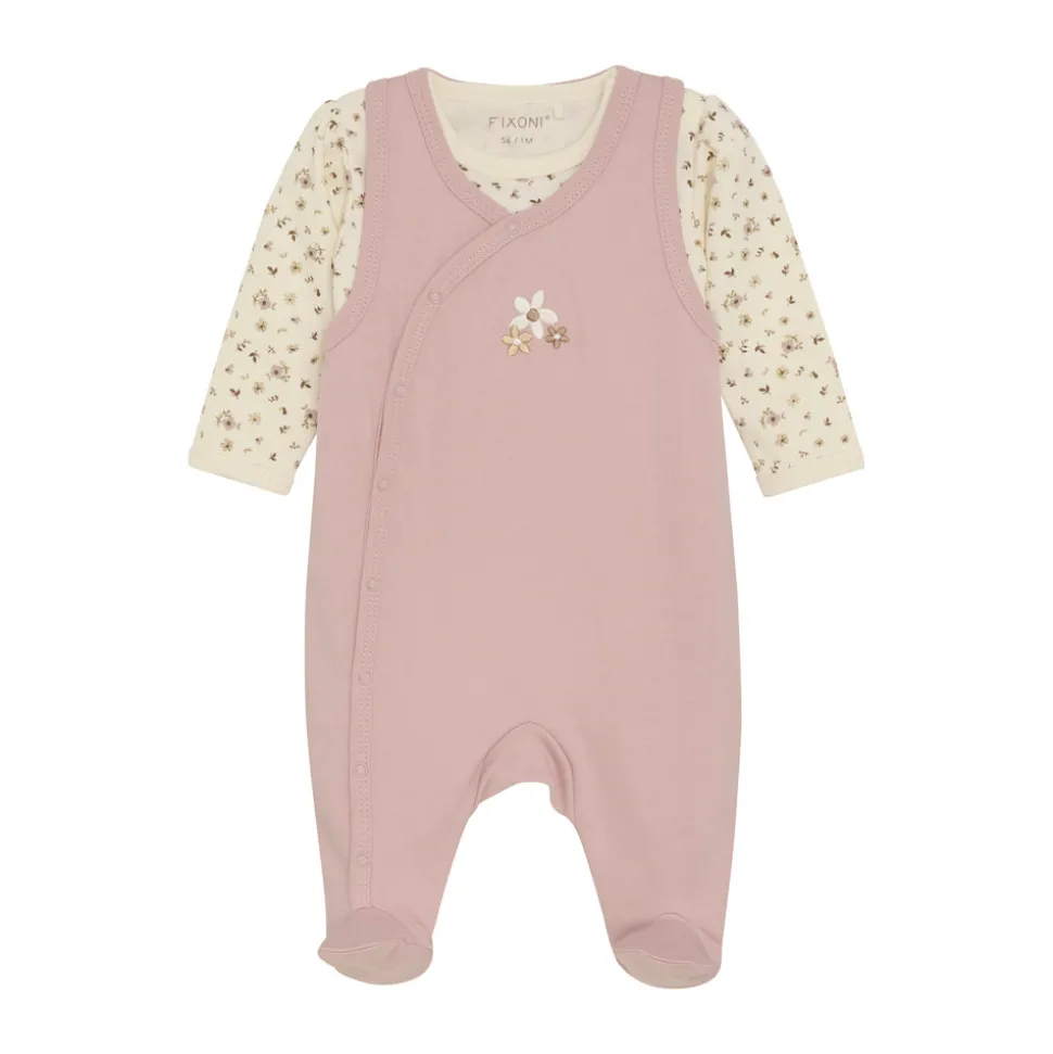 Body langærmet m. Romper - Shadow gray