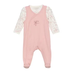 Body langærmet m.romper - Misty Rose