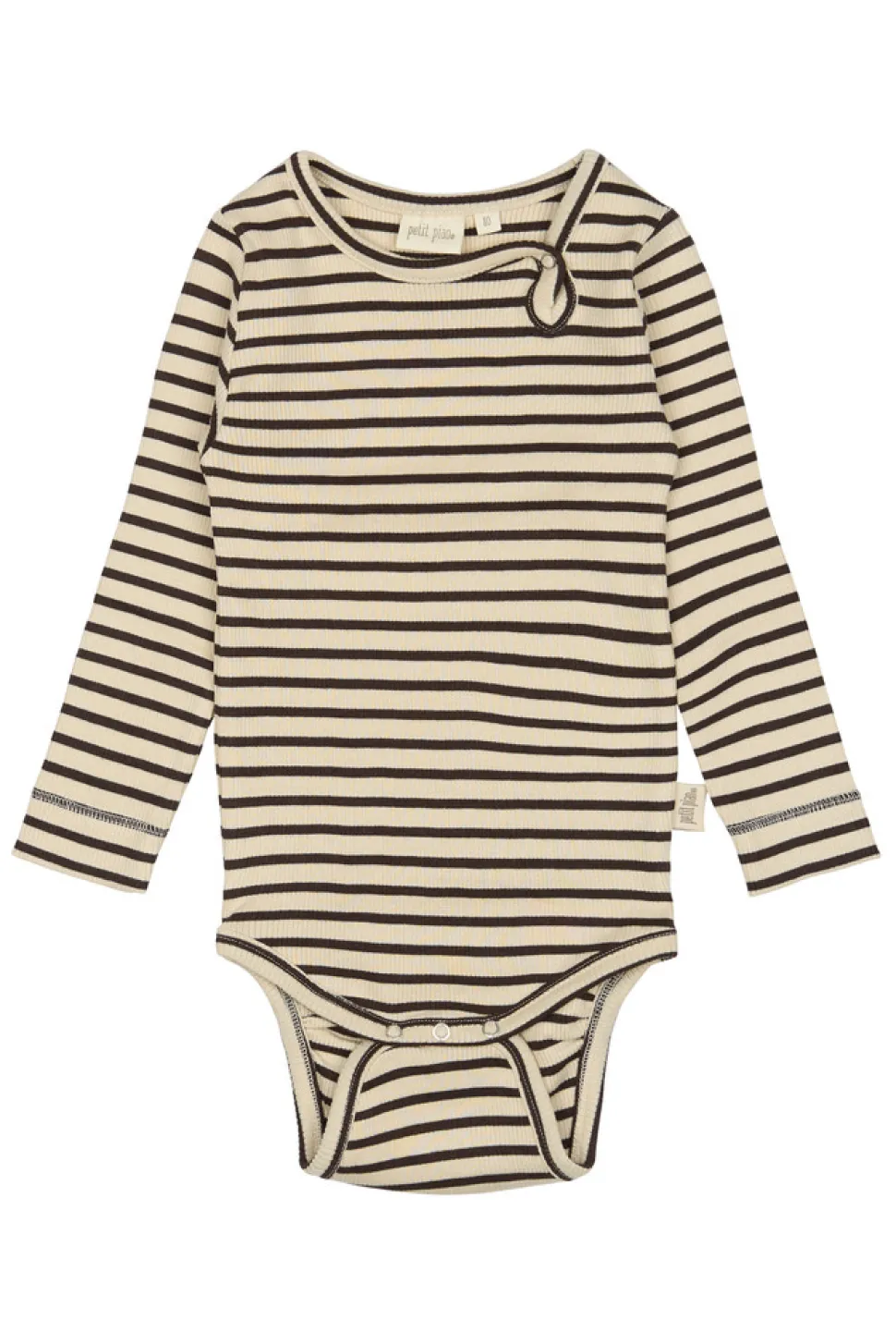 Body ls - Coffee Bean/Off White