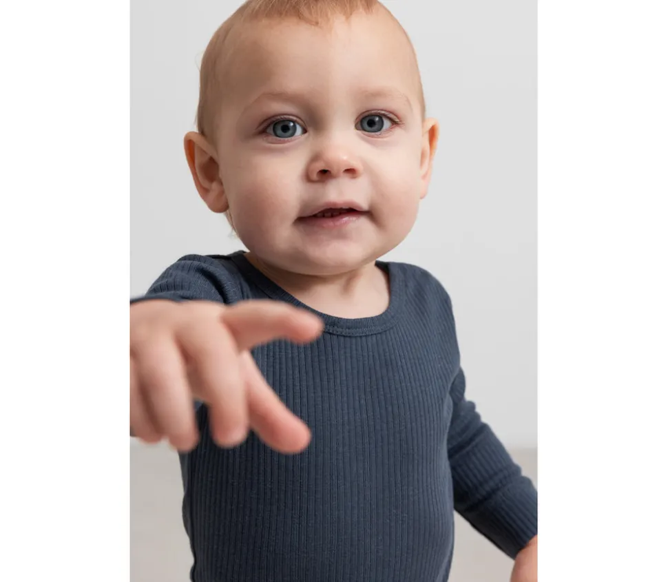 Body med lange ærmer - Blue