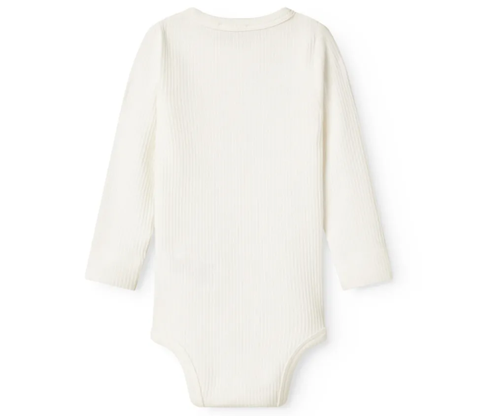 Body med lange ærmer - Gentle white