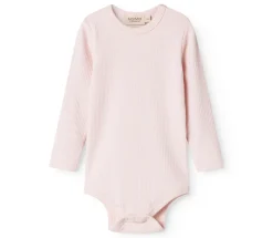Body med lange ærmer - Rosa
