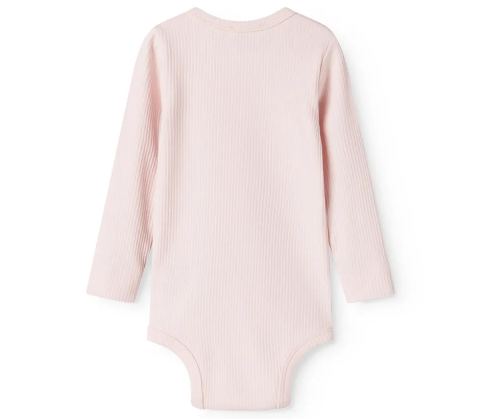 Body med lange ærmer - Rosa