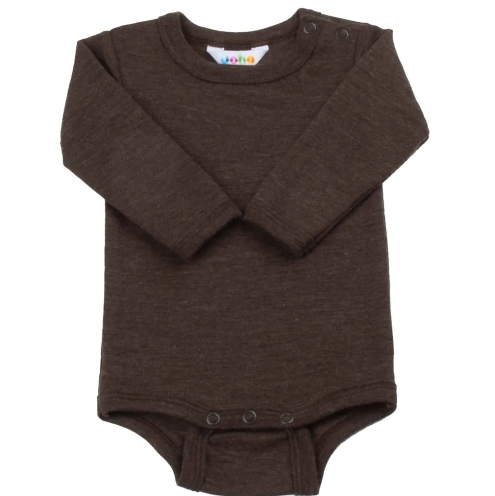 Body m/lange ærmer - Dark Brown