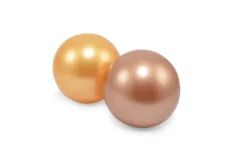 Bolde plast 2 i net kobber og beige