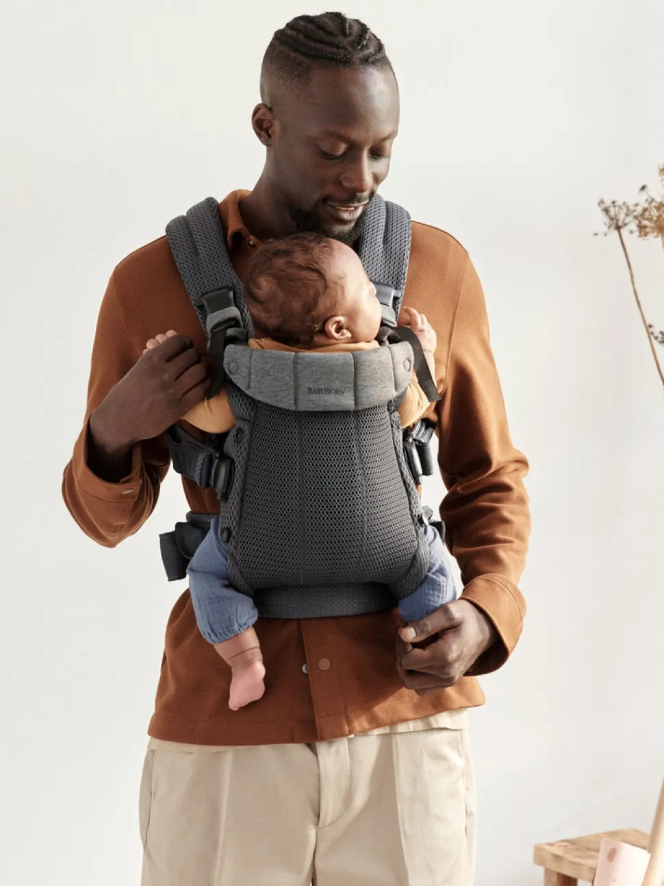 Bæresele Harmony - 3D-mesh, Antracitgrå