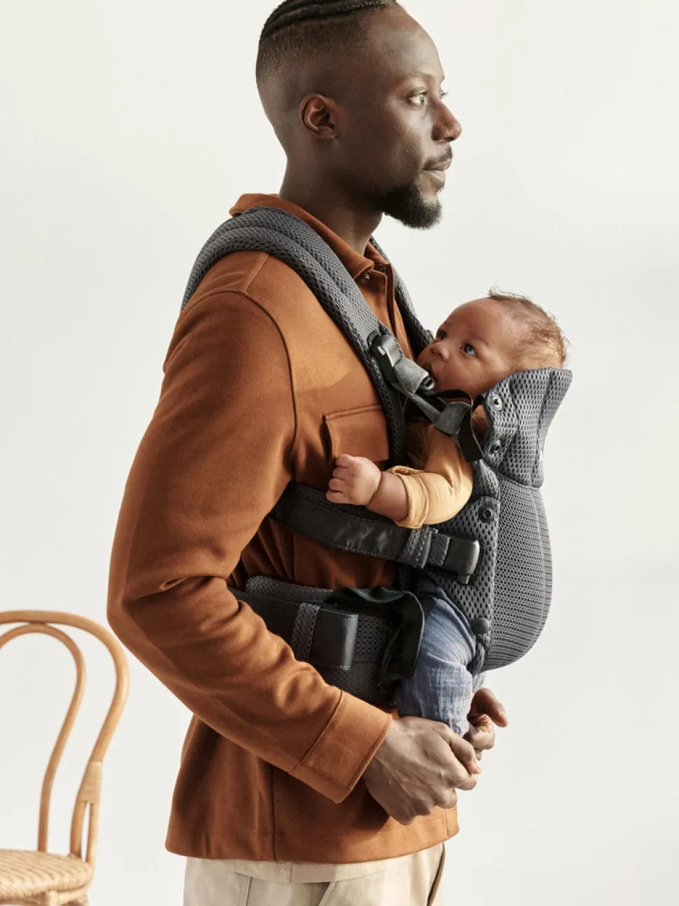 Bæresele Harmony - 3D-mesh, Antracitgrå