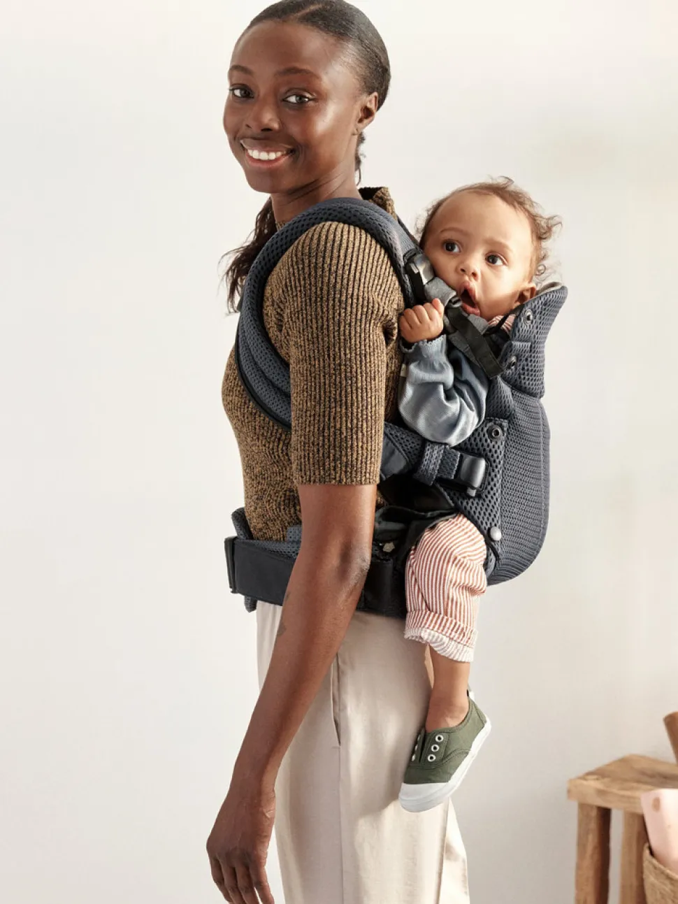 Bæresele Harmony - 3D-mesh, Antracitgrå