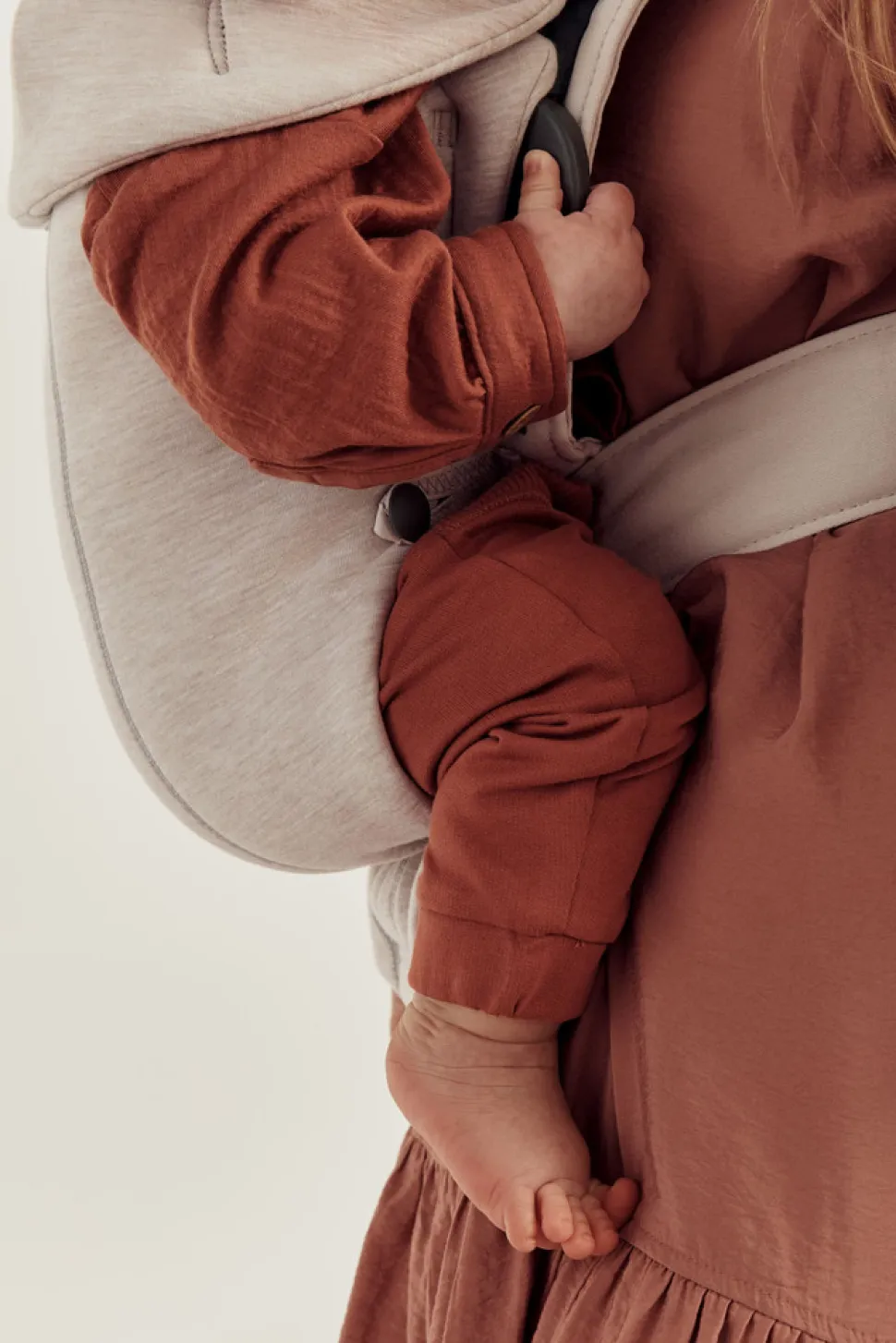 Bæresele Mini - 3D-jersey, Lys beige