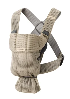 Bæresele Mini - 3D-mesh, Grå beige