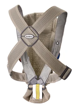 Bæresele Mini - 3D-mesh, Grå beige