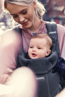 Bæresele Move - 3D-mesh, Antracitgrå