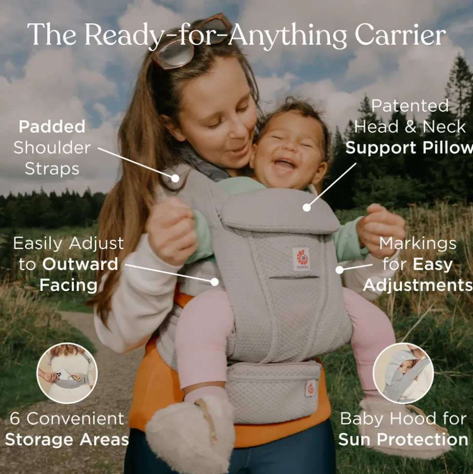 Bæresele, Omni Deluxe, Mesh - Natural Beige