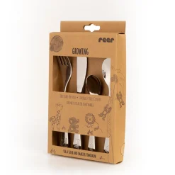 Børnebestik I rustfrit stål, 4 stk.