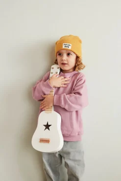 Børneguitar, Mørkgrå med 6 strenge