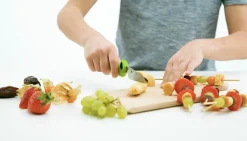 Børnekokkeknivsæt - pink/lilla